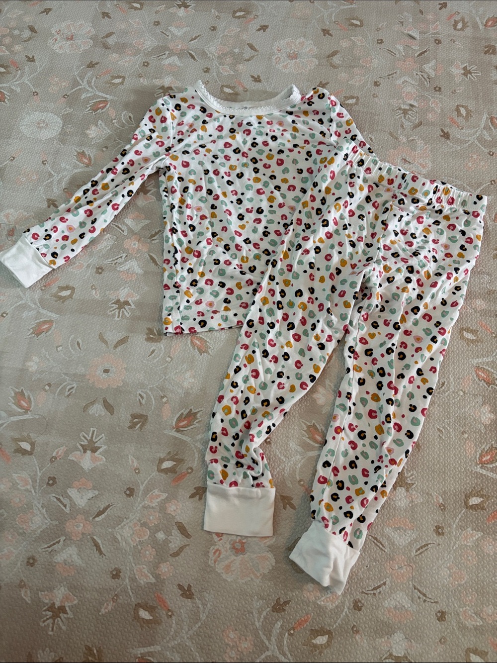 Little Me Animal Print Pajama Set 2T Bamboo
